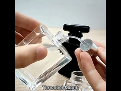 Spray de brouillard de verre 30 ml 50 ml Bouteille de parfum noir vide et carré de luxe