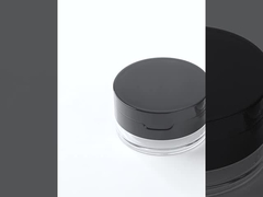 20g de plastique clair de faible puissance de finition de la puissance cosmétique pot avec couvercle miroir