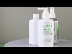 100% PCR PET recyclé HDPE matériau Shampooing bouteille de gel de douche Conditioner Jar